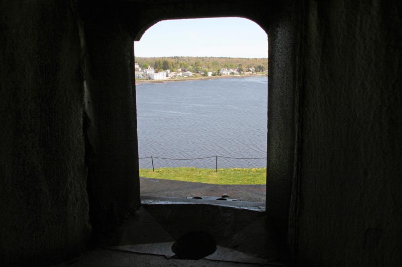 View of Bucksport from a cannon placement
