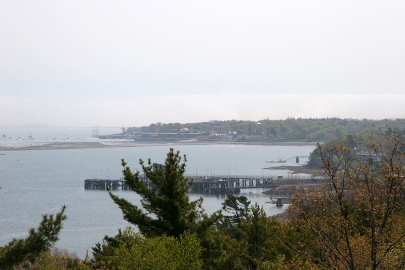 View of Bar Harbor from Acadia
