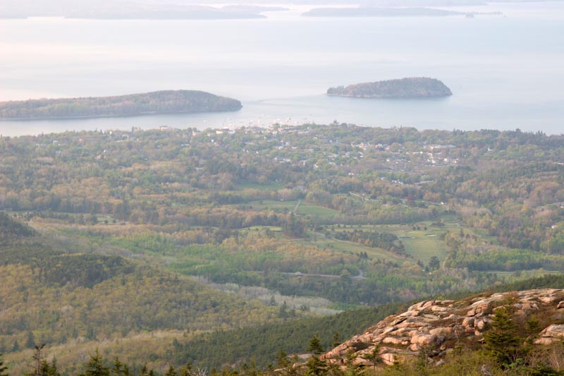 Bar Harbor from Cadillac Mountain