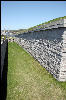 Another view of the ditch, rifle and cannon slots all along the walls