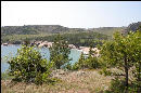 Sand Beach and it's cove from up on the trail