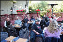 Folks gathering at Las Cambritas for dinner