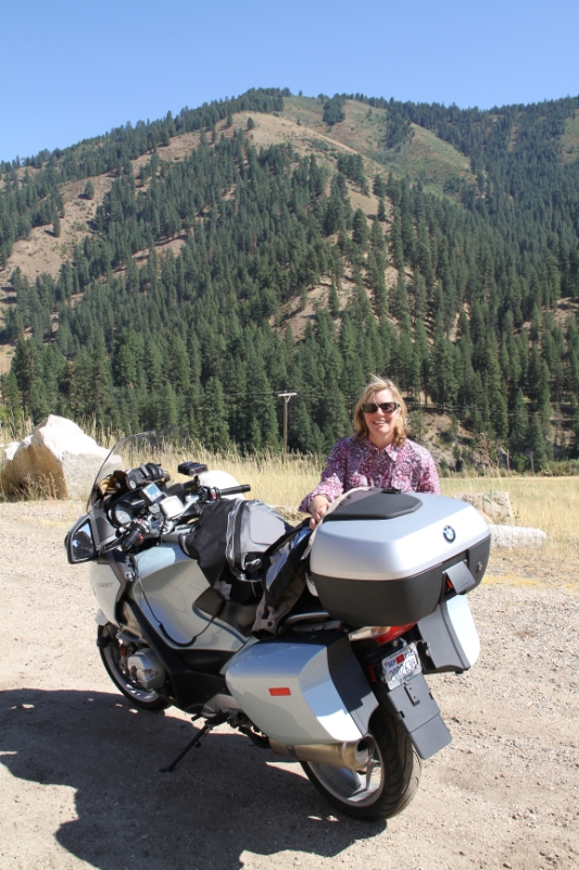 IMG_0437.JPG - And Valerie from RFJ didn't think I went fast enough on the first ride up Bogus Wednesday. Solved that. 