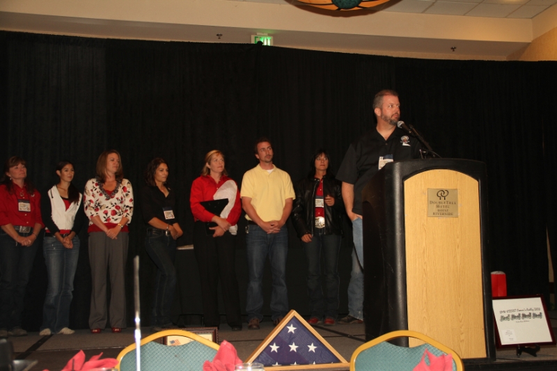 IMG_0583.JPG - Giving my closing speech and preparing for the donation to Ride For Joy