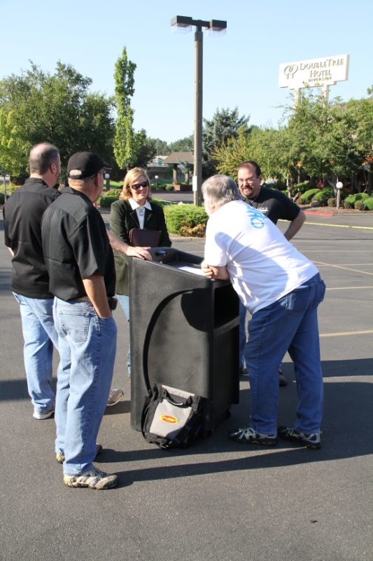 IMG_9576.JPG - Unfortunately the press never showed up. That didn't stop us from standing around and talking. 