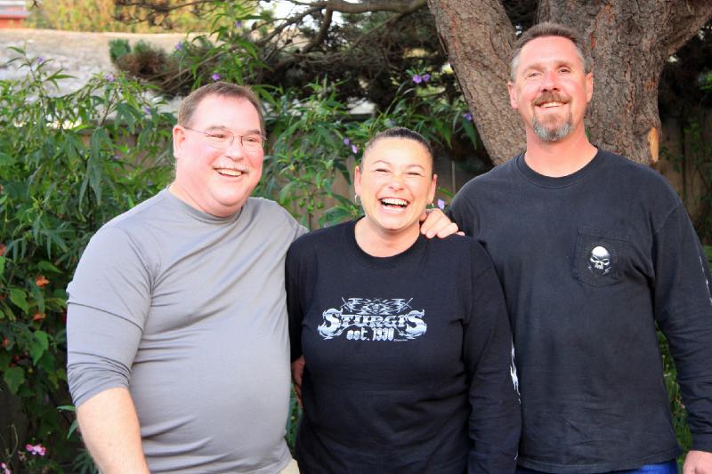 FB8_7112.jpg - Bob, Johanne and Kevin. Johanne is Bob's sister, it was her and Kevin's first time on the ride.