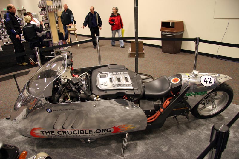 Auto-engine, biodiesel powered motorcycle. Ugly and useless all at the same time