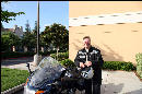 Joe suiting up to go play in the Santa Cruz Mountains