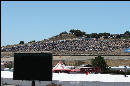 The hill above Turn 2 was packed, and we're ready for the race!