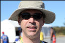 Nick ready to watch some racing!