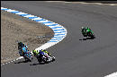 ...Who then almost t-bones Rossi getting back on the track!