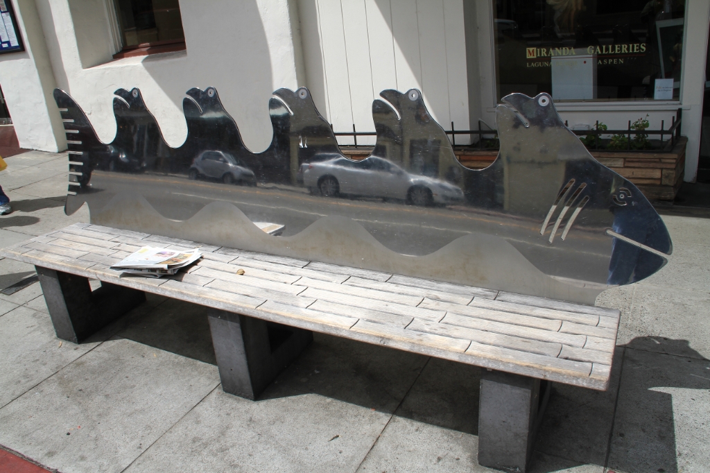IMG_1237.JPG - Awesome bus stop bench!