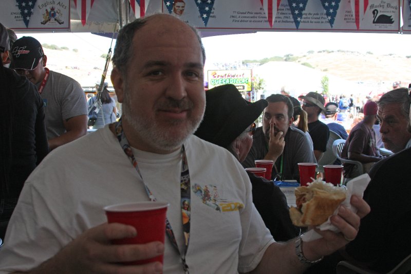 M10_2151.jpg - Rob, bratwurst and beer. That's happiness right there!