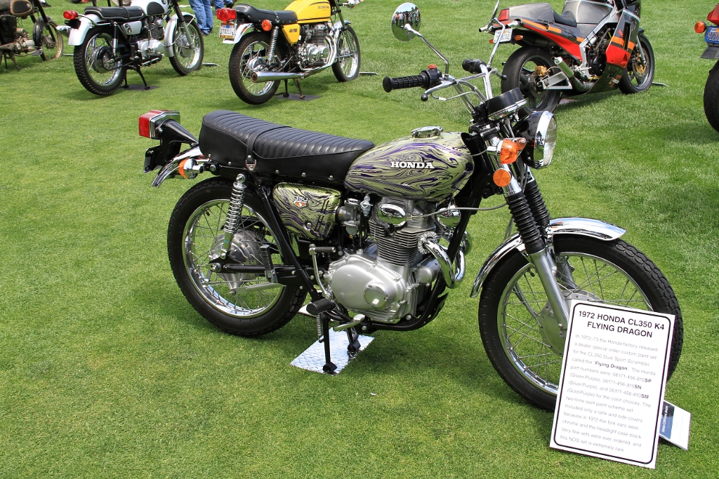 IMG_2575.JPG - 1972 Honda CL350 with factory custom Flying Dragon paint job