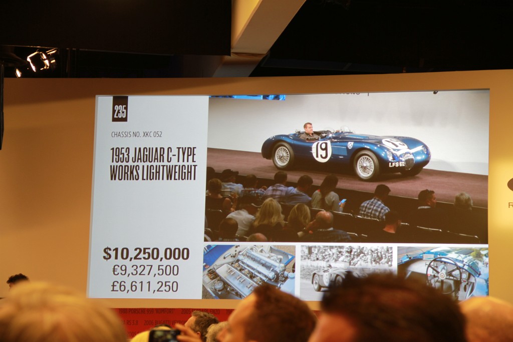 IMG_0073.JPG - This LeMans winning 1953 Jaguary C Type hammered down for $12 Million!